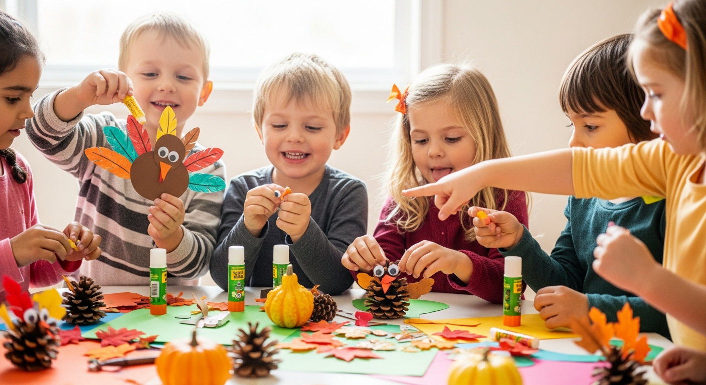 Easy Thanksgiving Crafts for Kids That Spark Joy and Language cover image