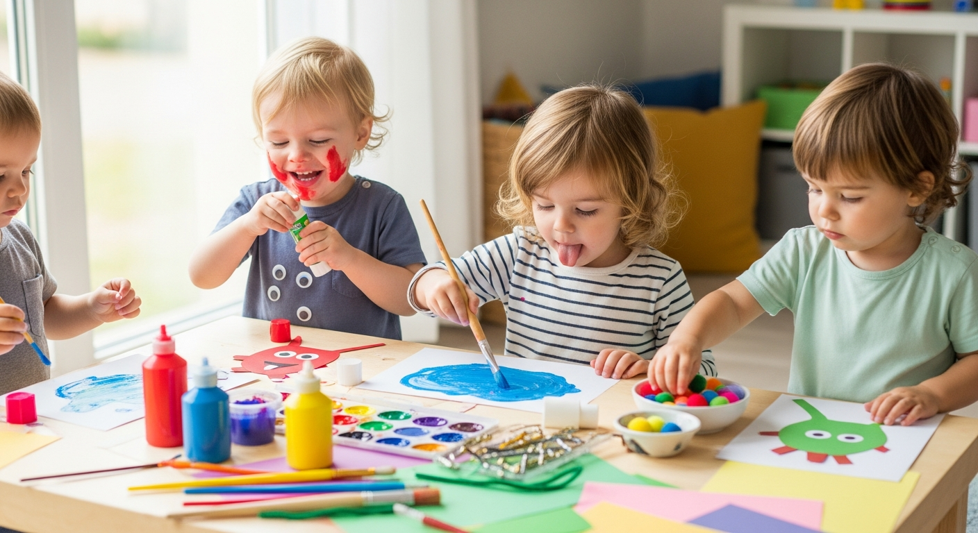 Creative Toddler Arts and Crafts for Early Development cover image