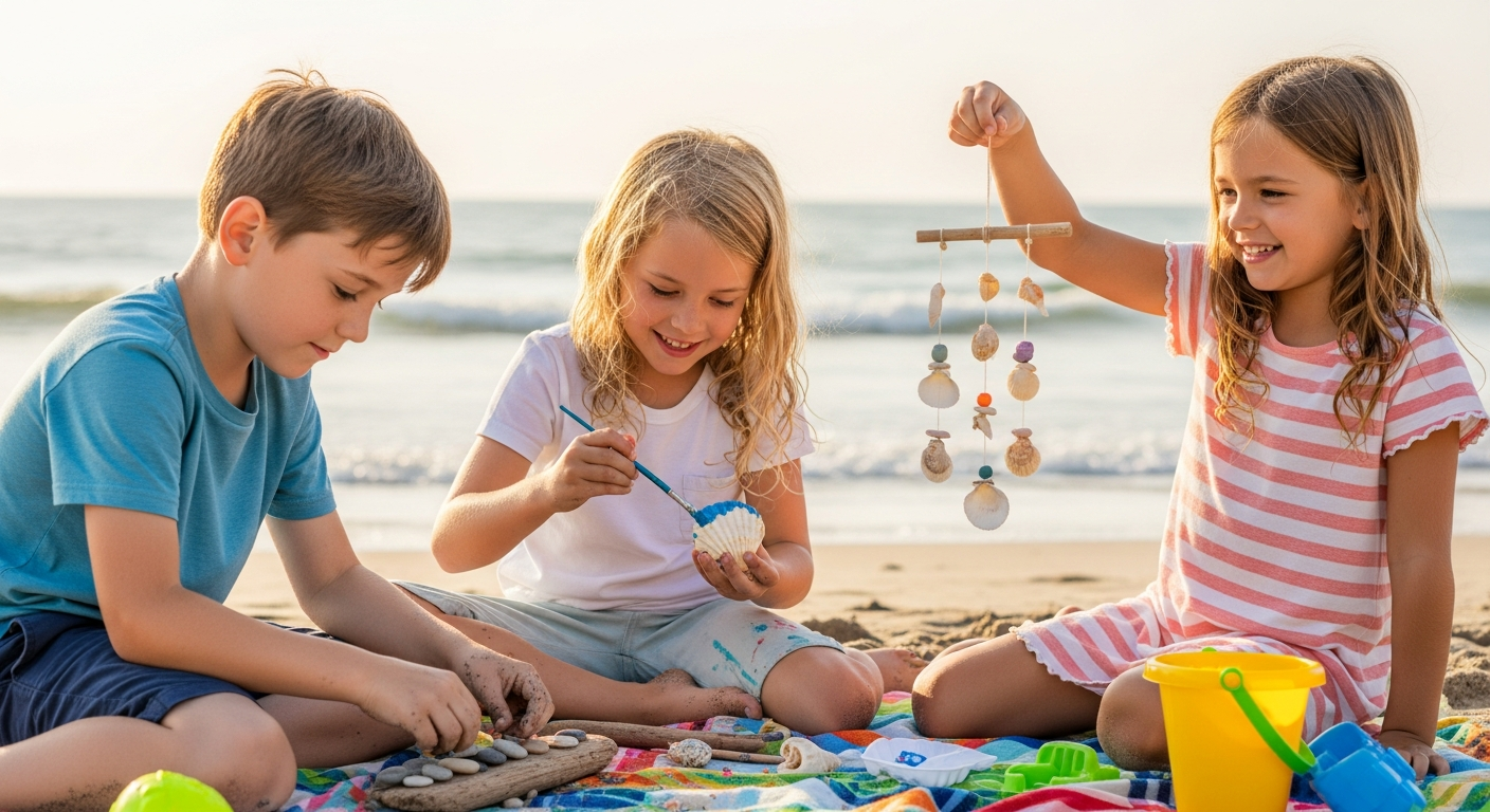 Endless Summer Fun: Easy Beach Crafts for Kids cover image