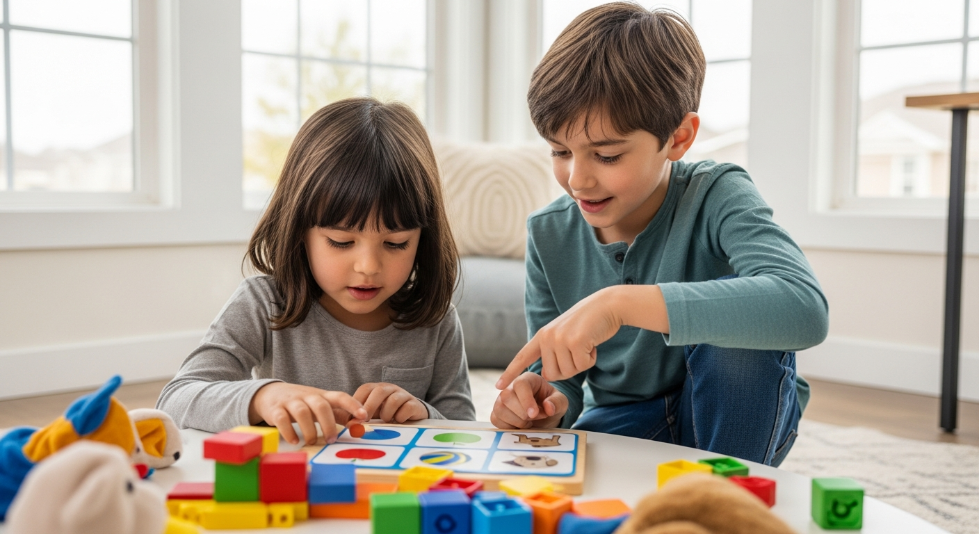 Imagen de portada de Apoyando a tu hijo/a durante el retraso del habla causado por el autismo