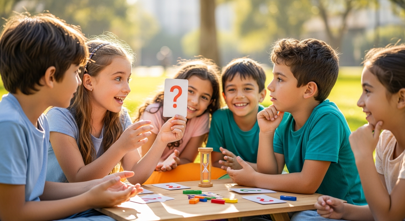 Spark Curiosity: Fun Questions for Kids' Game Time cover image