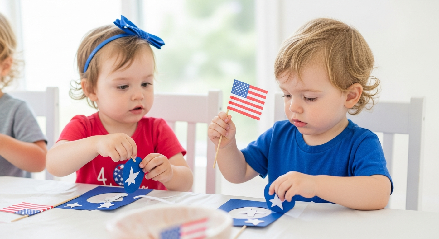 15 Festive Toddler 4th of July Craft Ideas cover image