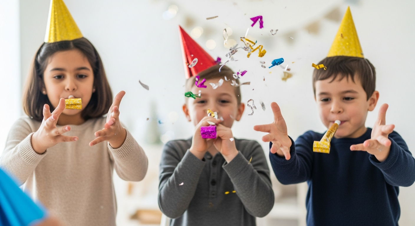 Imagen de portada de Diversión Brillante de Nochevieja para Niños
