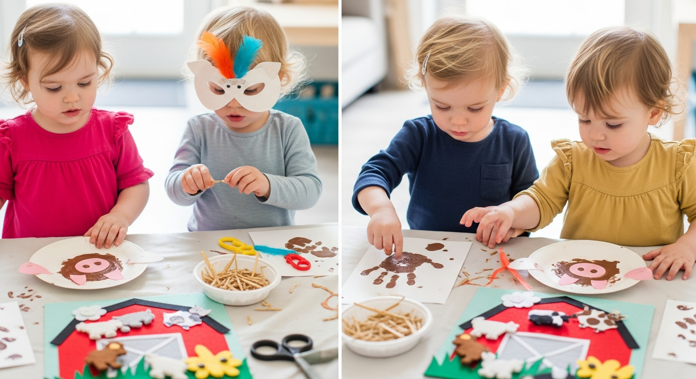 Creative Farm Toddler Crafts for Speech and Fun cover image