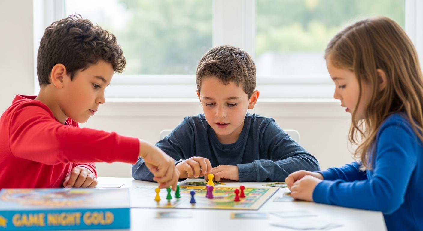 Game Night Gold: Fun Board Games for Kids and Adults cover image