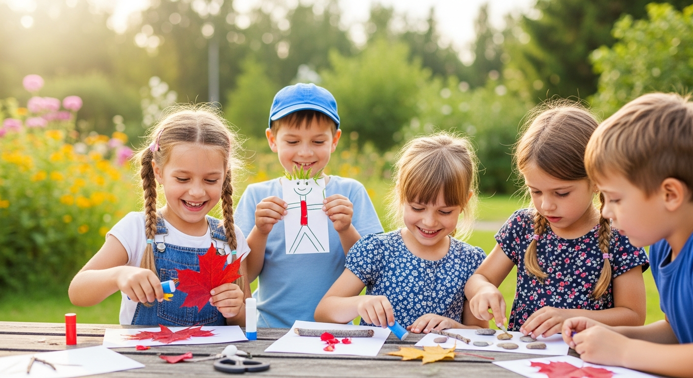 Fun & Easy August Crafts for Kids cover image