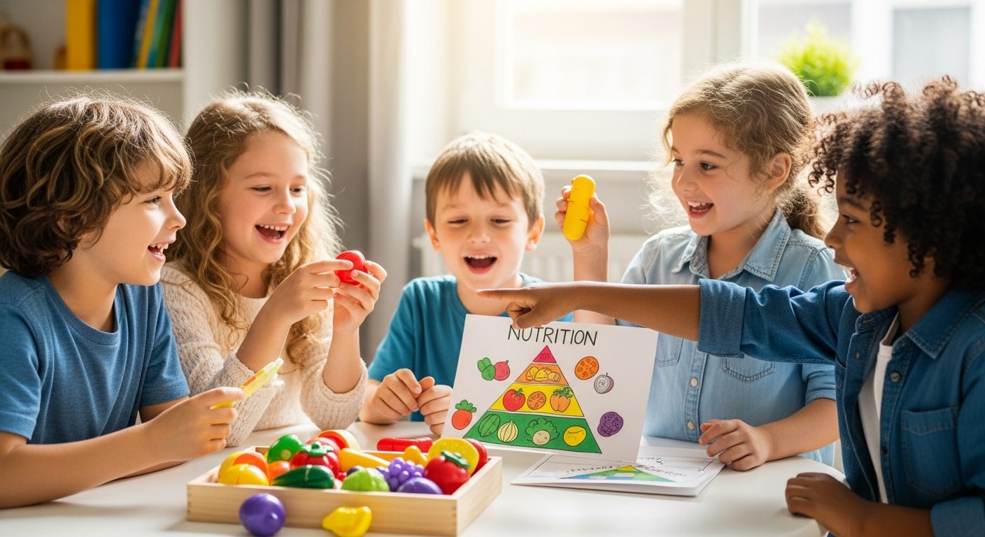 Fun Nutrition Games for Kids: Play Your Way to Healthy Habits cover image