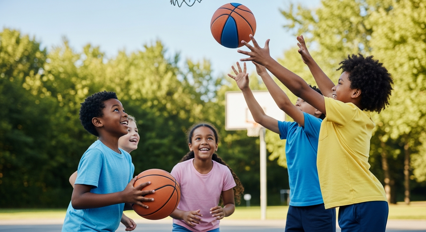 Fun Basketball Games for Kids: Dribble, Shoot, & Grow! cover image