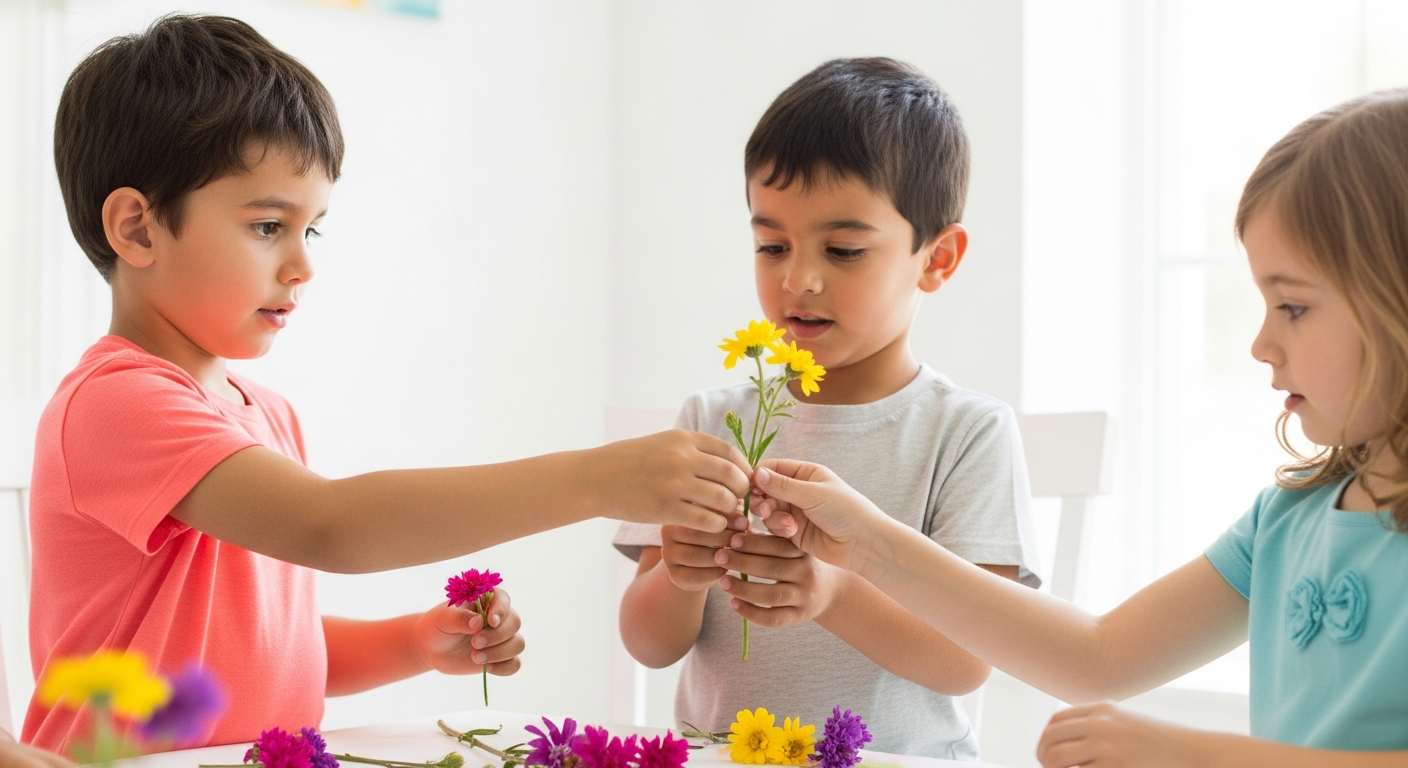 Bloomin' Fun: Easy Flower Crafts for Kids to Grow Big Talkers cover image