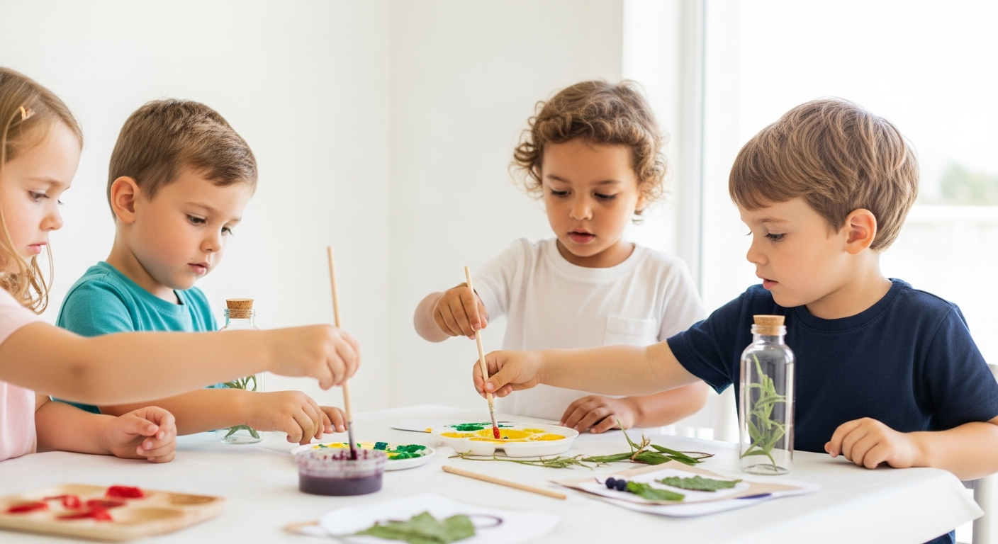 Imagen de la portada de Ideas divertidas de manualidades de verano para niños pequeños para un aprendizaje creativo