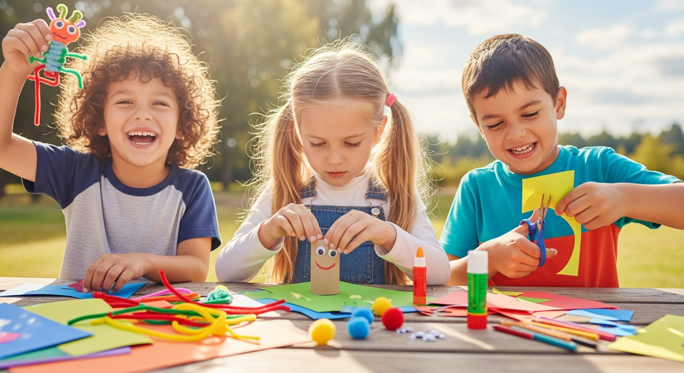 Fun & Easy Homemade Crafts for Kids: Boost Speech & Creativity cover image