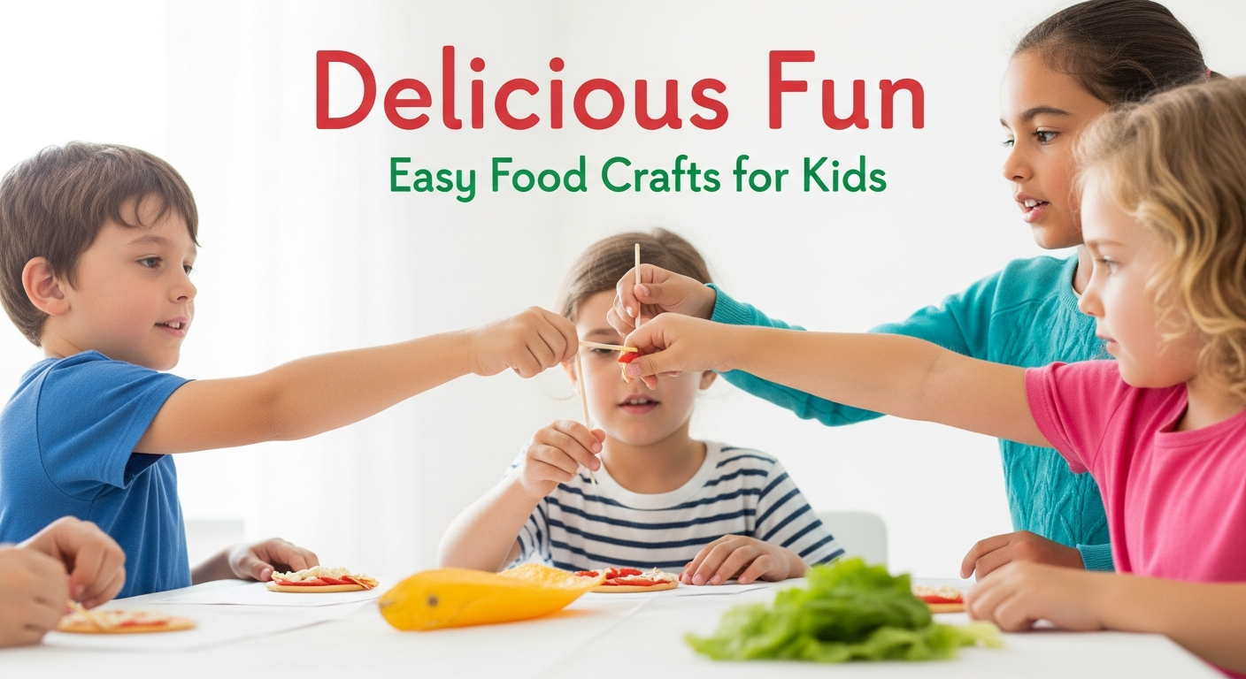 Delicious Fun: Easy Food Crafts for Kids cover image