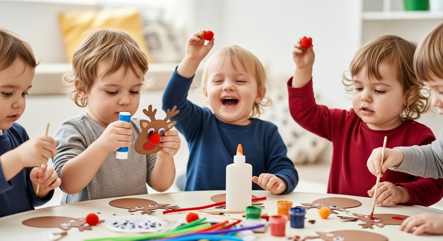 15 Festive Reindeer Toddler Crafts to Spark Joy and Speech cover image