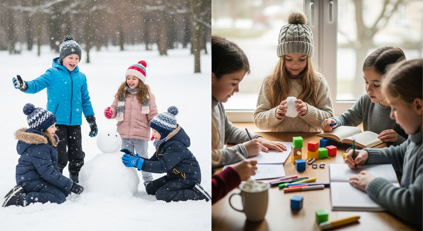 Imagen de la portada de Maravillas Invernales: Actividades Divertidas para Niños Dentro y Fuera de Casa