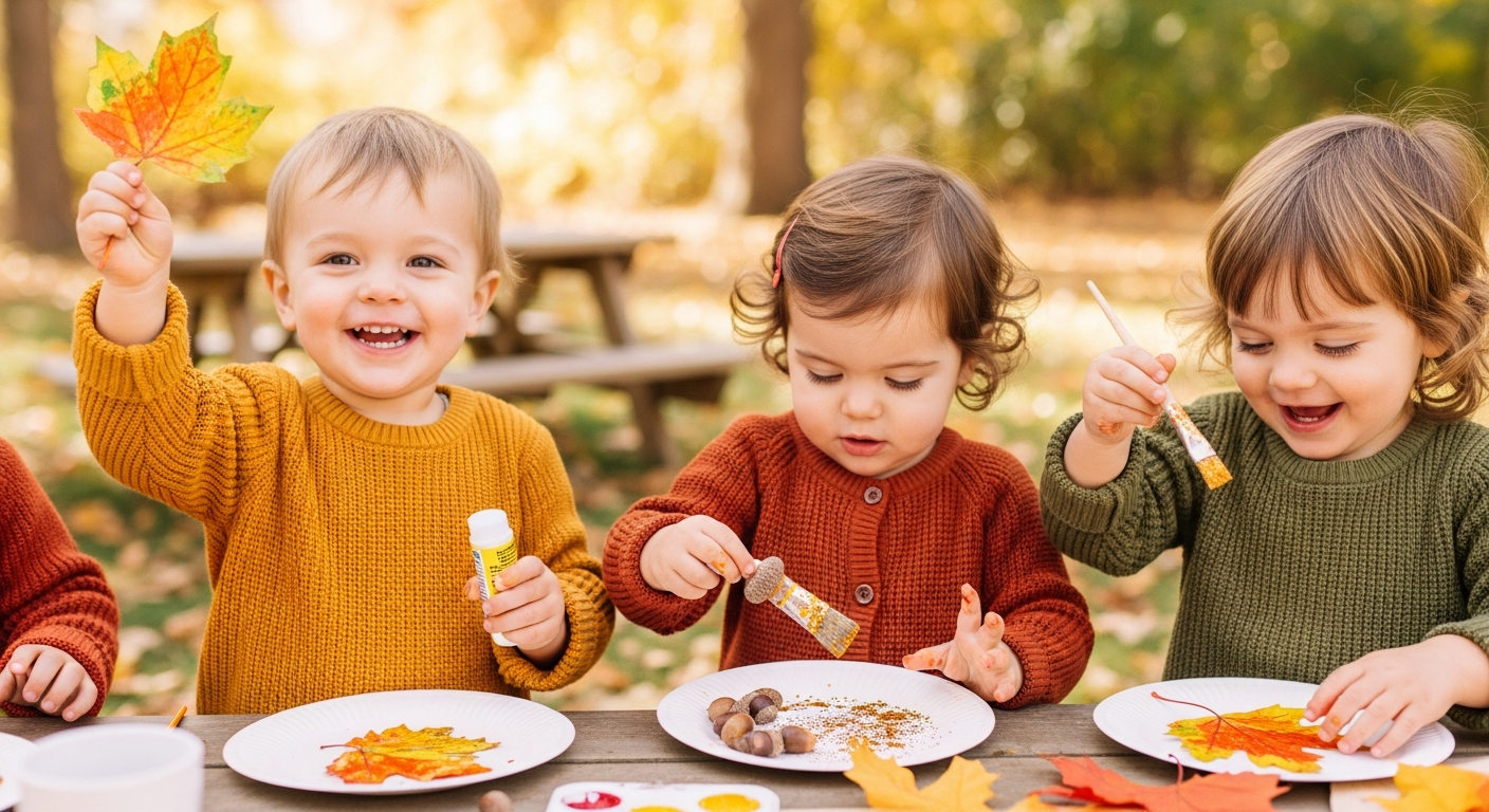 Creative Toddler Fall Crafts for 2 Year Olds cover image