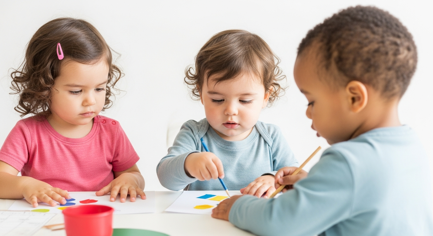 Anregende und kreative Kunstaktivitäten für Babys und Kleinkinder zur frühen Entwicklung Titelbild