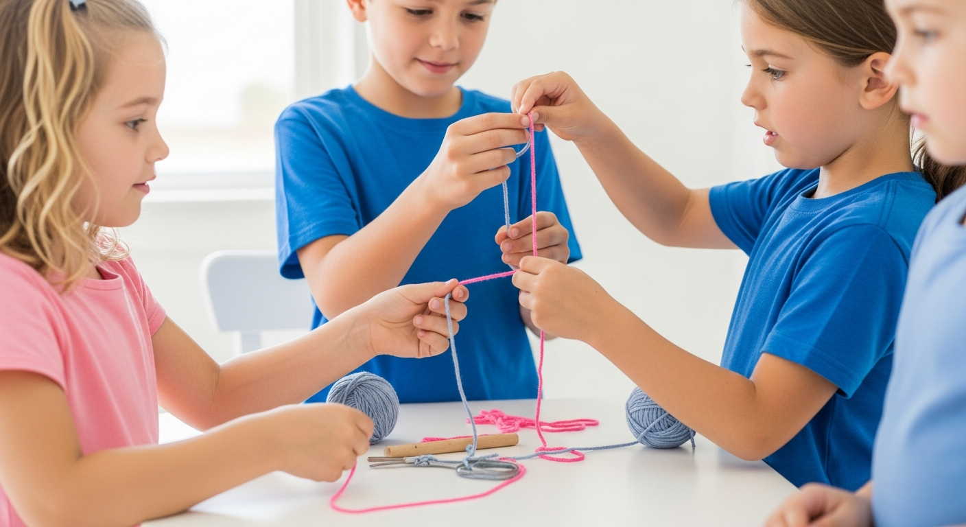 Spark Creativity: Easy Yarn Crafts for Kids cover image