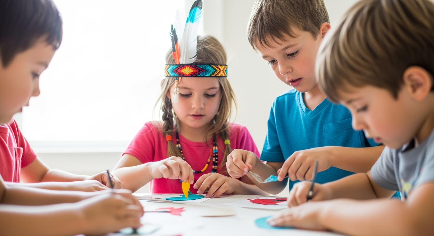 Fun & Easy Native American Crafts for Kids cover image