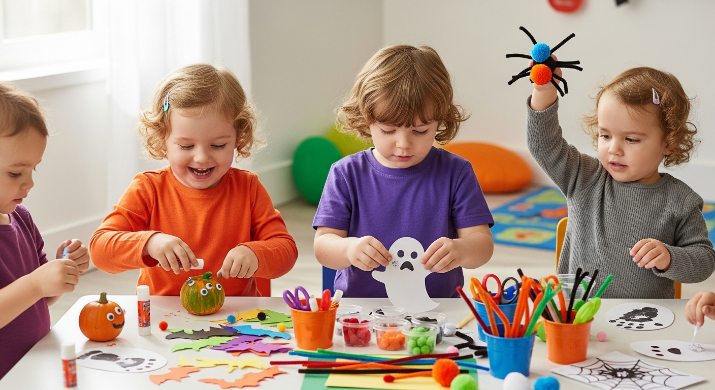 15 Fun Halloween Toddler Crafts for Creative Play cover image