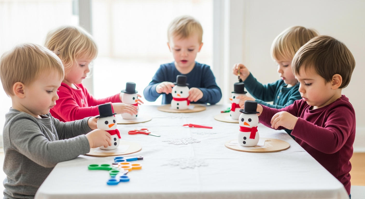 Snowman Toddler Craft: Fun Winter Activities for Kids cover image
