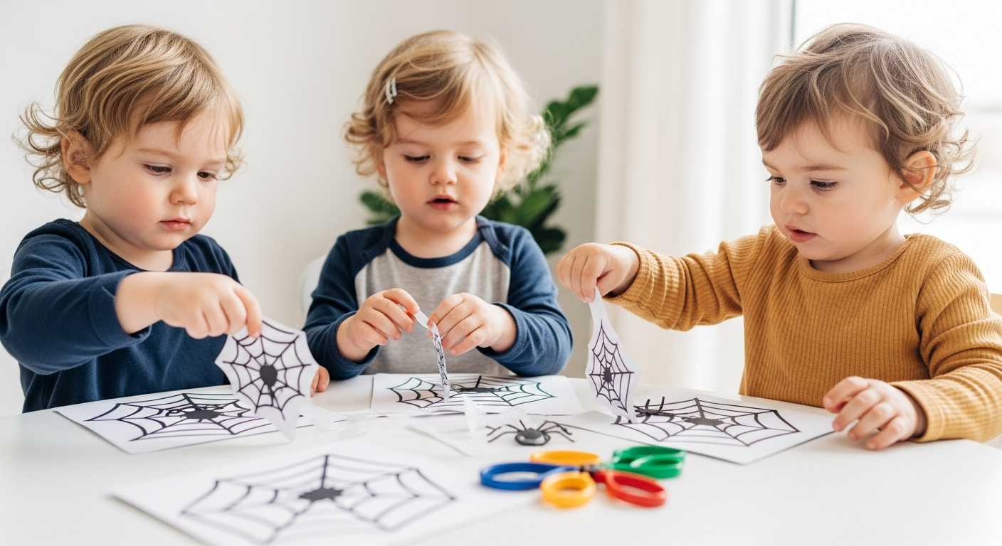 Simple Toddler Spider Web Craft Ideas for Home Learning cover image