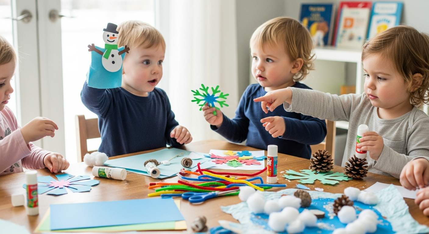 Creative Toddler Winter Craft Ideas for Language Growth cover image