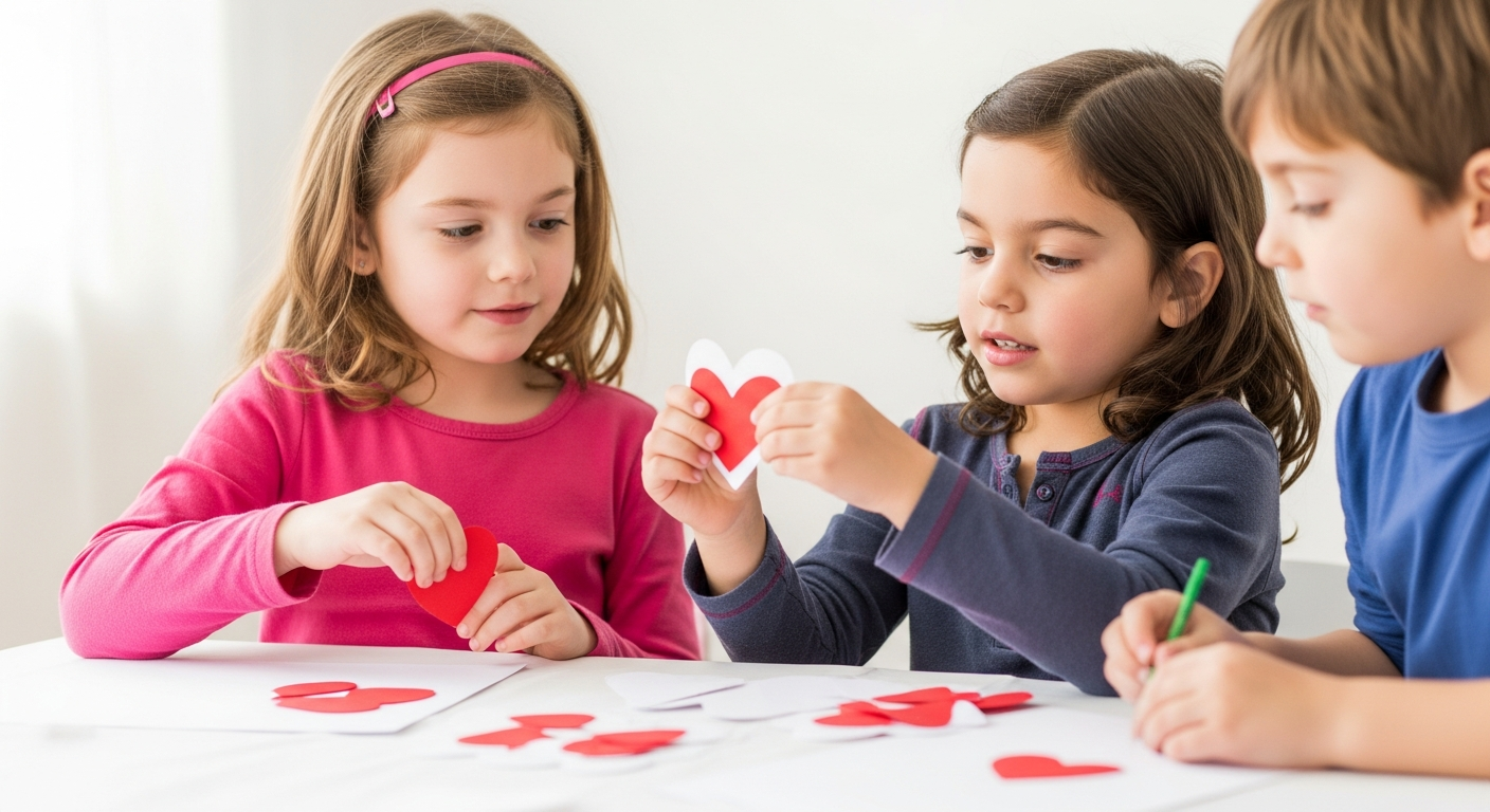 Sweet Hearts & Happy Talks: Easy Valentine Crafts for Kids cover image