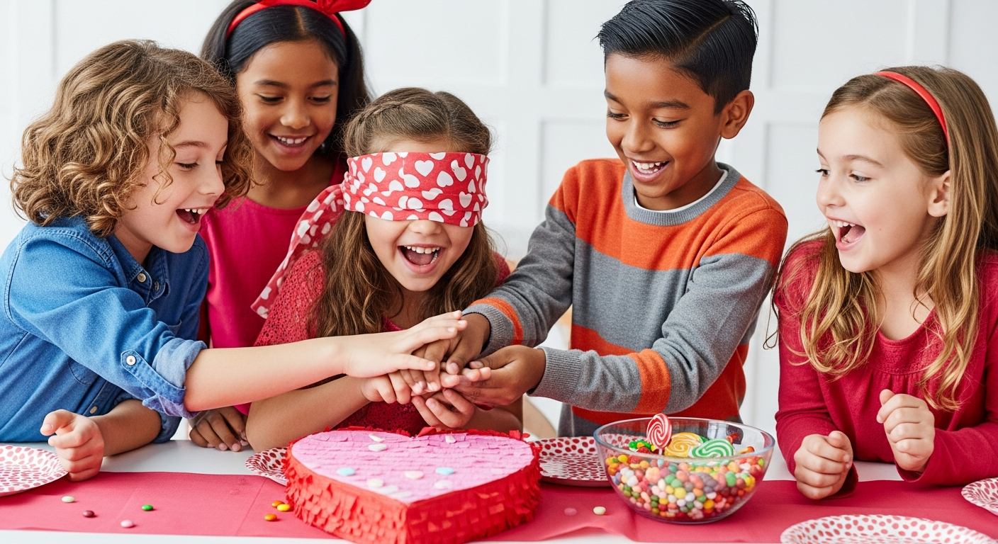 Sweet Valentine Party Games for Kids cover image