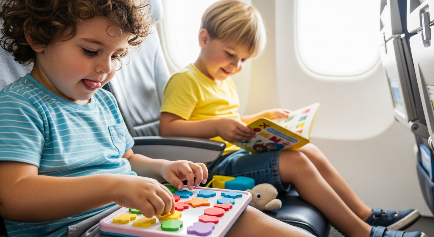 Best Toddler Activities for Airplane Travel cover image