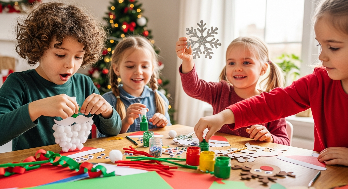 Kids' Easy Xmas Crafts: Joyful Holiday Fun cover image