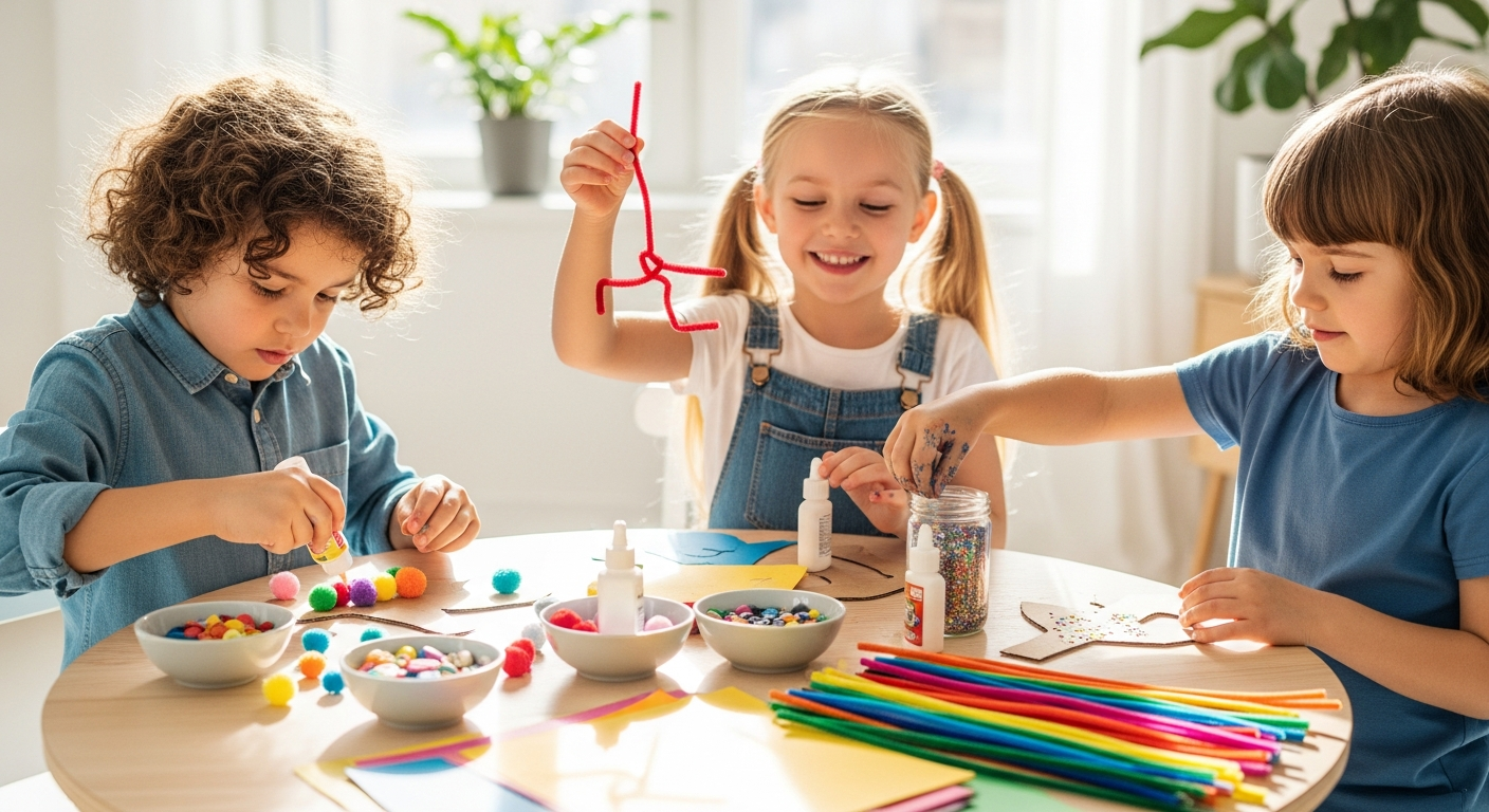 Crafting Joy: Easy Crafts with Kids for Fun & Learning cover image