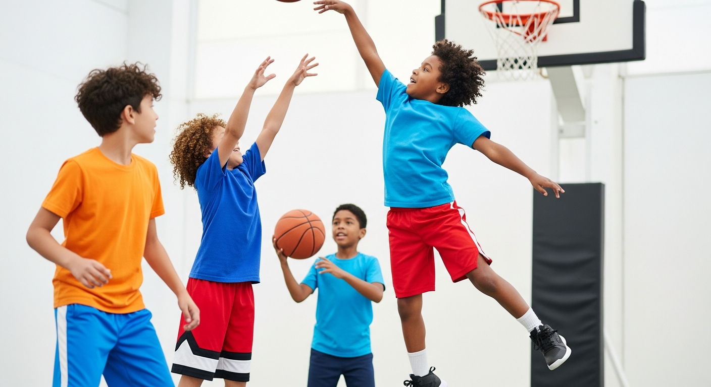 Fun Basketball Games for Kids: Dribble, Shoot, & Soar! cover image