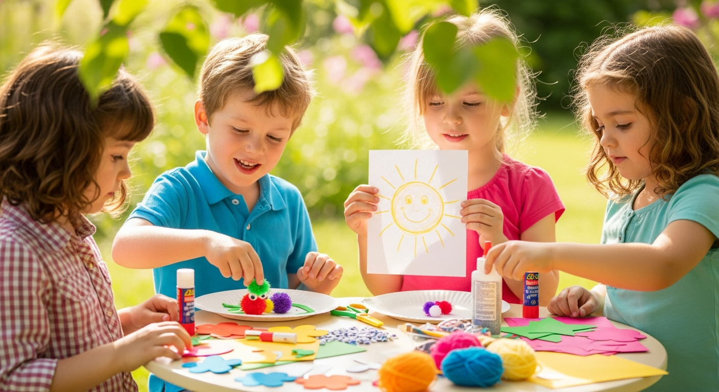 Easy Crafts for Young Kids: Spark Creativity & Grow Skills cover image