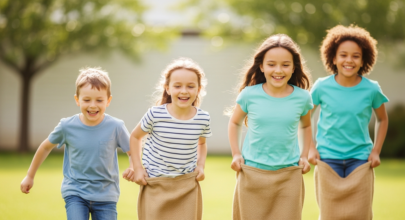 Joyful Jumps: Outdoor Party Games for Kids cover image