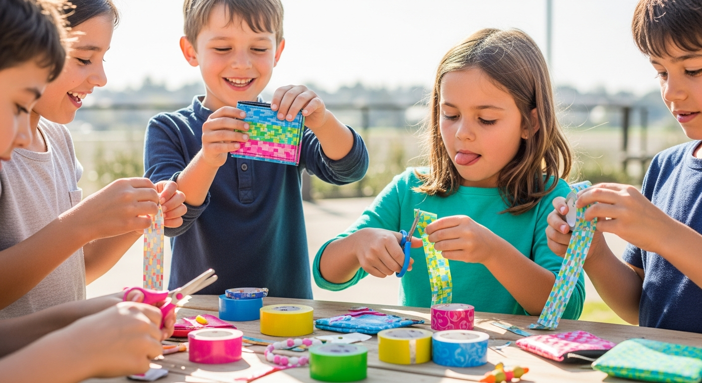 Tape & Play: Easy Duct Tape Crafts for Kids cover image