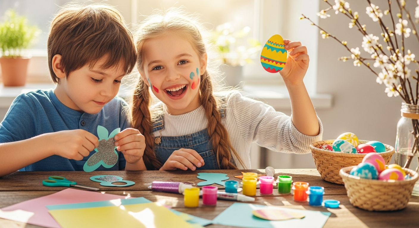 Joyful Easter Crafts: Fun & Easy Ideas for Kids cover image