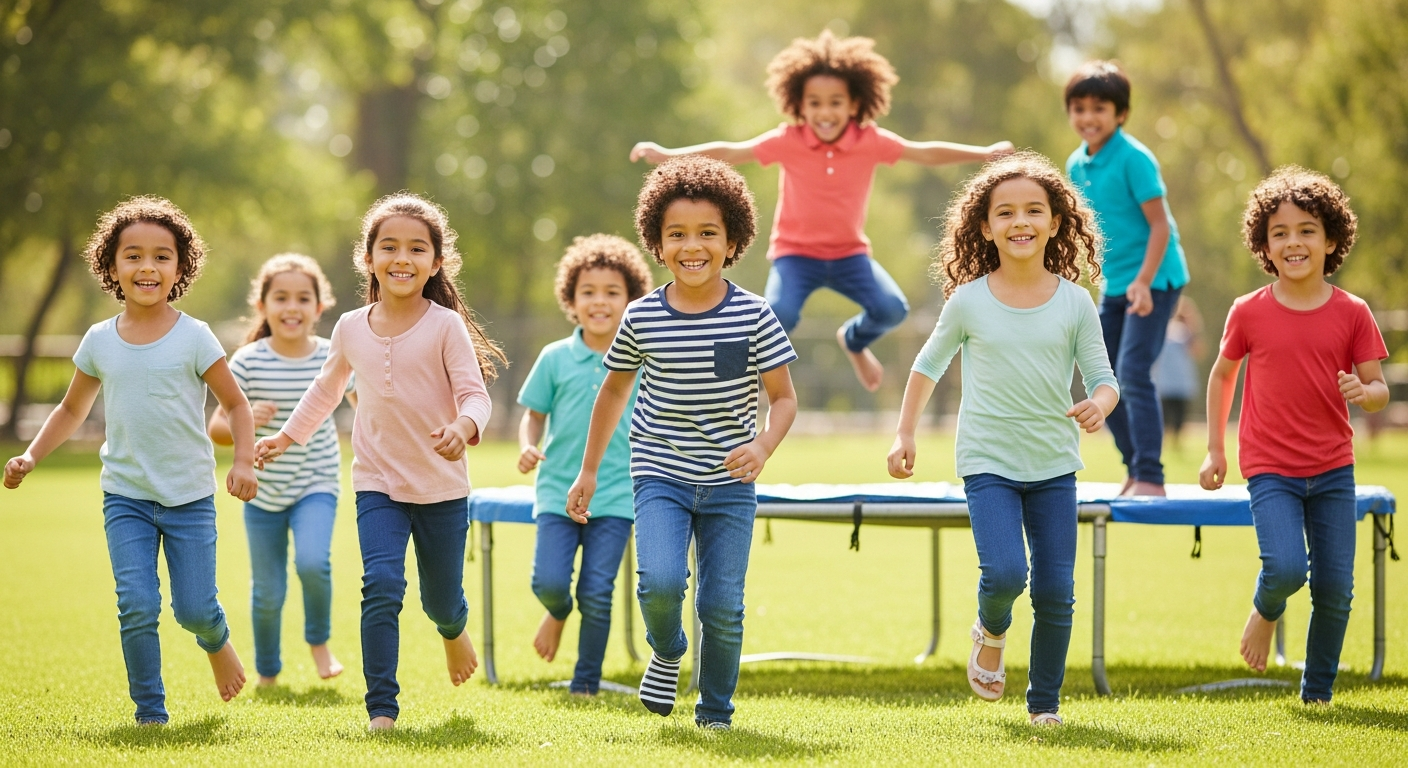 Bounce, Run, & Giggle: Fun Physical Activities for Kids cover image