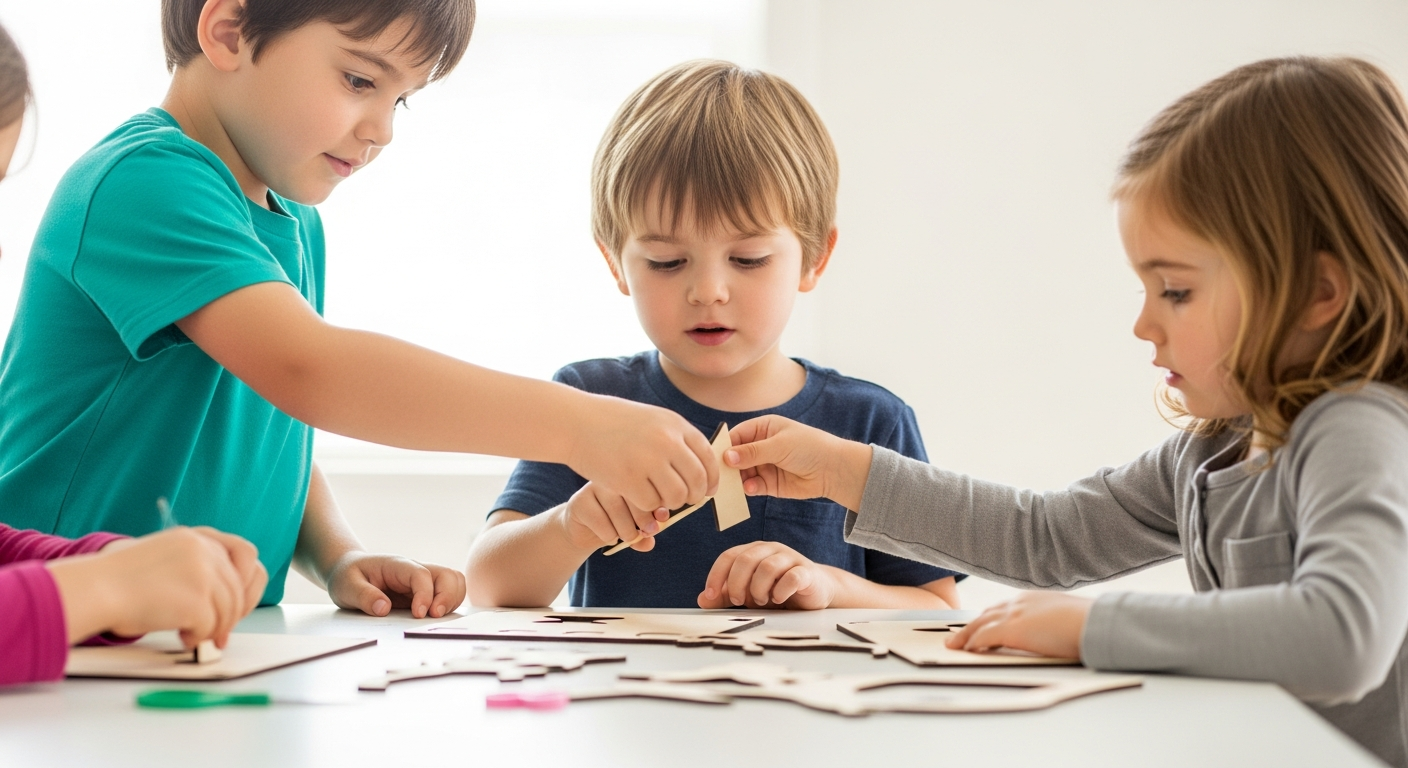 Fun & Easy Wood Crafts for Kids cover image