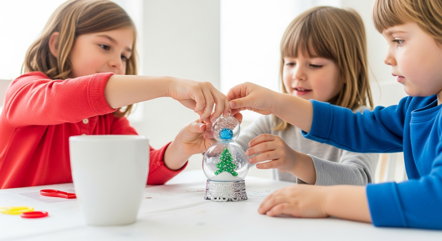 DIY Snow Globes: Easy Craft for Kids cover image
