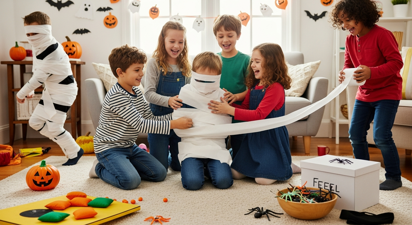 Spooktacular Fun: Easy Halloween Party Games for Kids cover image