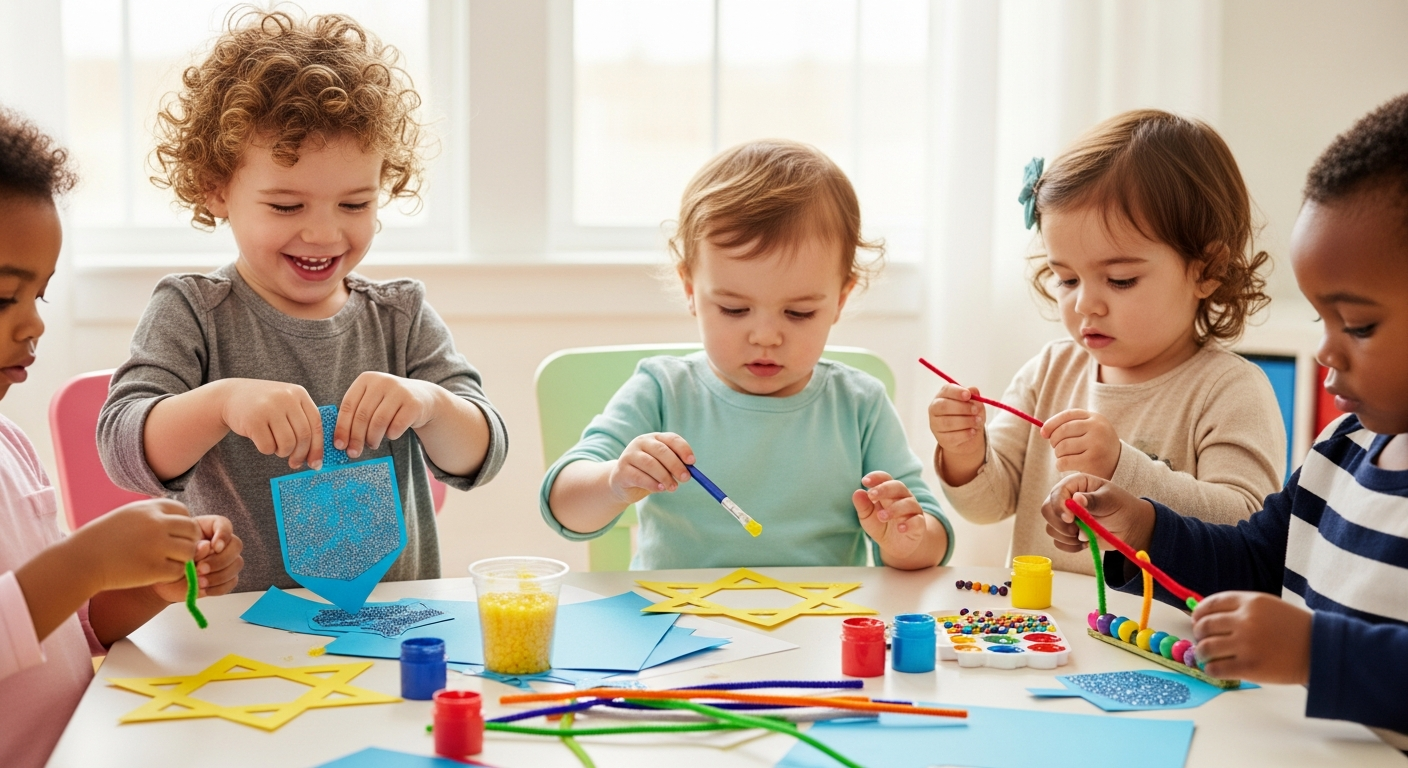 Fun Hanukkah Toddler Crafts for a Joyful Holiday cover image