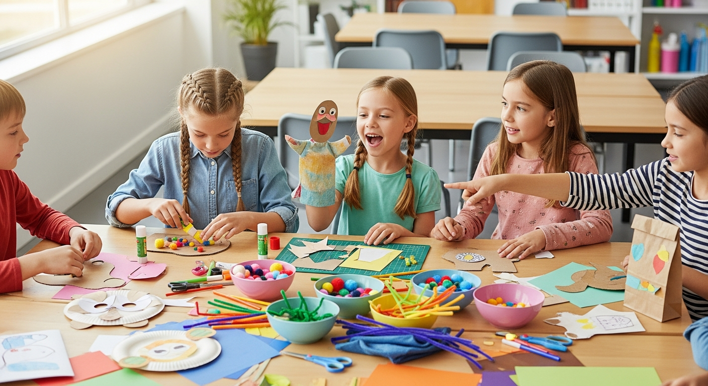 Simple Crafts: Sparking Joy and Speech Skills at School cover image