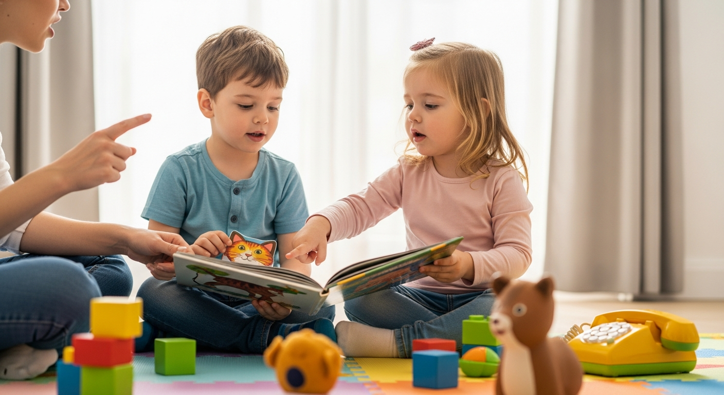 Imagen de portada de Ayudando a tu hijo con retraso del habla: Consejos e hitos