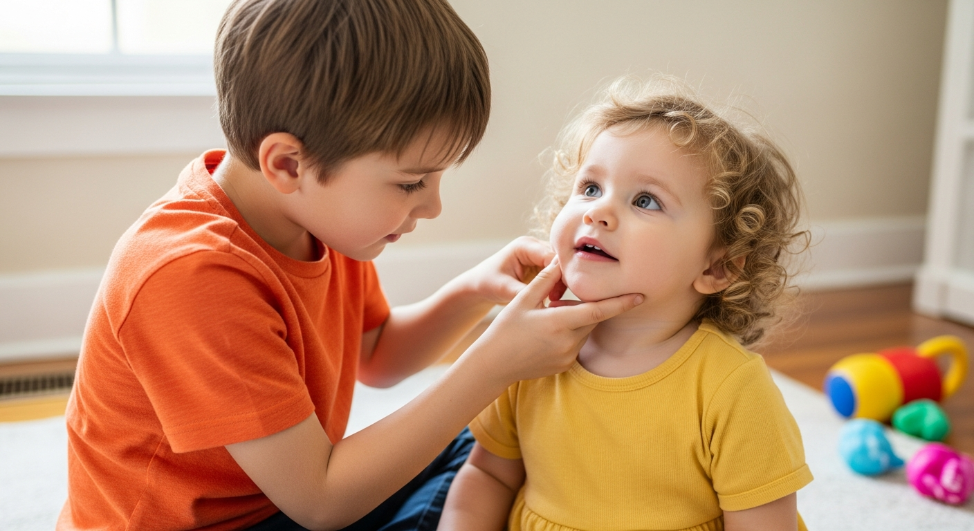 Ayudando a tu peque a hablar: Usando el masaje para el retraso del habla - imagen de portada