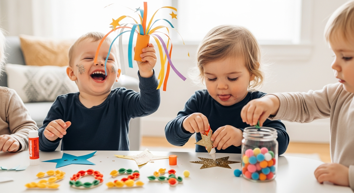 Creative and Easy New Year Toddler Craft Ideas cover image