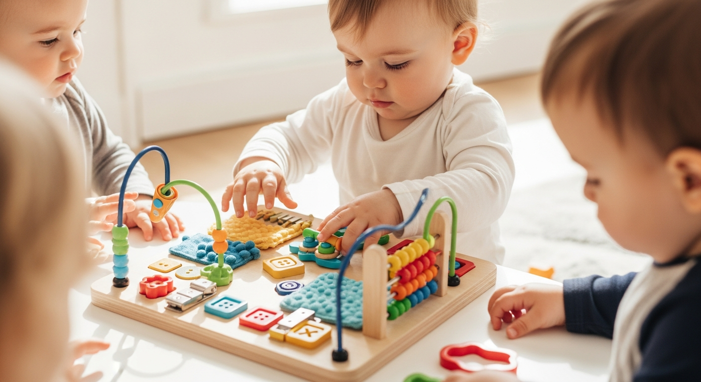 Engaging Activity Board for Toddler Play and Learning cover image
