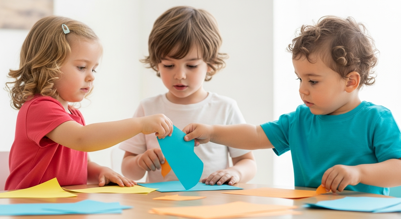 Creative Toddler Crafts with Construction Paper cover image