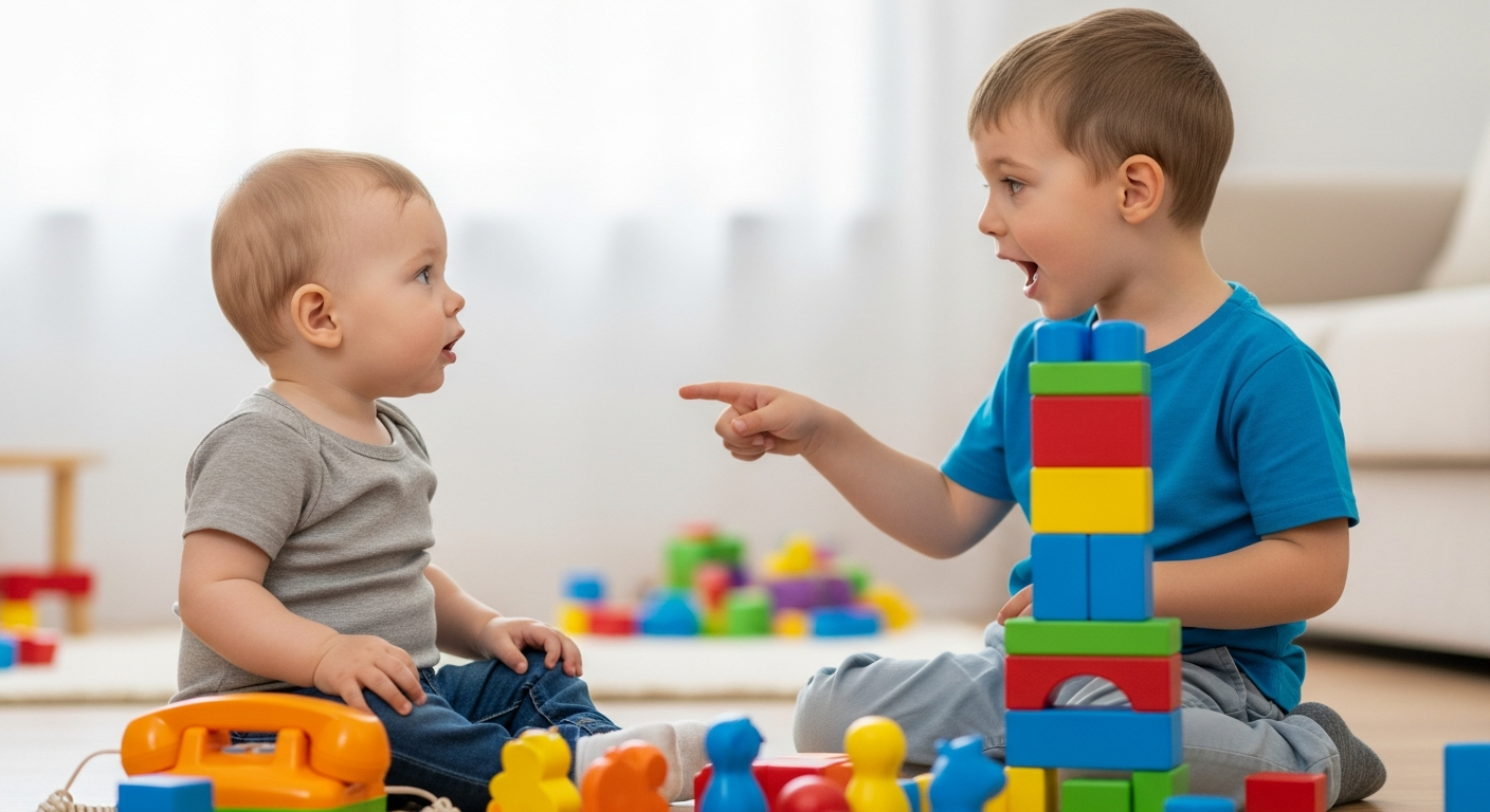 Warum spricht mein 18 Monate altes Kind noch nicht? Ursachen für eine verzögerte Sprachentwicklung Titelbild