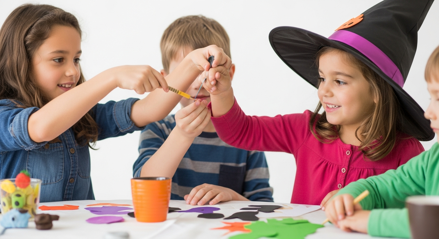 Easy Halloween Crafts for Kids: Spooktacular Fun & Learning cover image