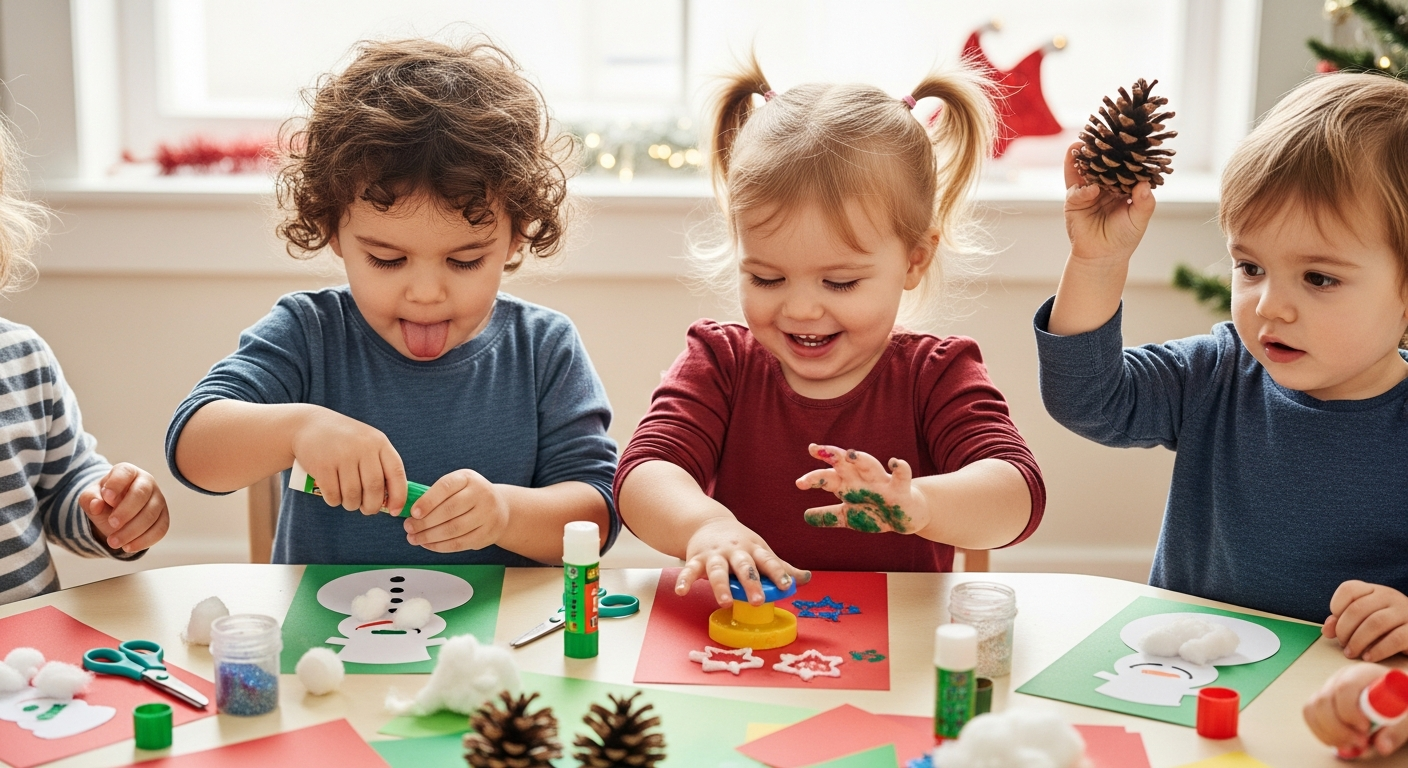 Festive and Easy Christmas Toddler Crafts for Holiday Fun cover image
